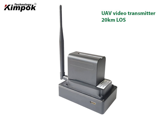 20 किमी एफपीवी ड्रोन वीडियो ट्रांसमीटर 1080पी एचडी सीओएफडीएम वायरलेस डेटा लिंक
