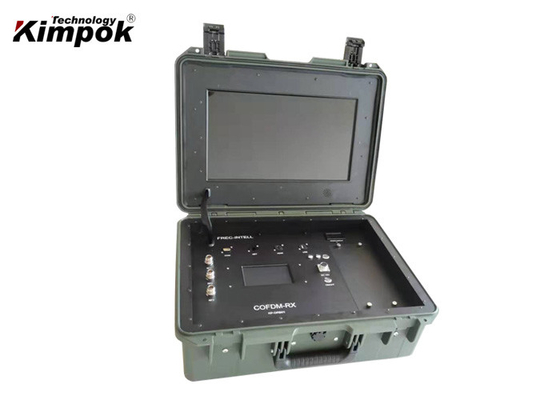 UGV रोबोट के लिए PTZ नियंत्रण के साथ 17 इंच COFDM वीडियो रिसीवर वायरलेस
