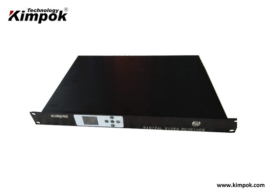 1.5U रैक डिज़ाइन किया गया COFDM वीडियो रिसीवर वायरलेस डिजिटल DC11V-DC16V