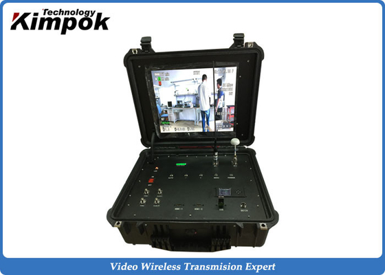 वाणिज्यिक वायरलेस वीडियो ऑडियो रिसीवर सिंगल चैनल 400-450 मेगाहर्ट्ज 17 इंच एलसीडी के साथ