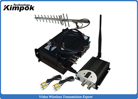 90KM LOS एनालॉग वीडियो ट्रांसमीटर 10W डिजिटल वायरलेस एसी 220V वोल्टेज