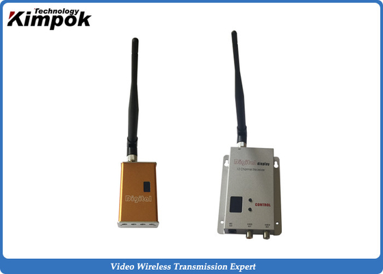 7000mW ड्रोन वीडियो ट्रांसमीटर, DC 12V एनालॉग वायरलेस ट्रांसमीटर 4 CHs