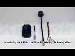 3.3G 3.5W FPV यूएवी वीडियो ट्रांसमीटर 3.3Ghz VTX IRC 24CH 25mW/2000mW/3500mW FPV VTX मॉड्यूल के साथ