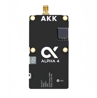 ड्रोन वीडियो ट्रांसमीटर AKK Alpha4 VTX 5.8G FPV 4W 8CH अल्ट्रा लॉन्ग रेंज वीडियो सेंडर