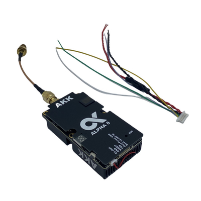 AKK 8W VTX Alpha8 वायरलेस वीडियो ट्रांसमीटर 80CH 5.8G 8W 5W 3W 1W पावर सपोर्ट स्मार्ट ऑडियो