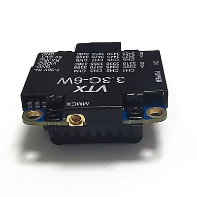 3.3GHz 6W वायरलेस ऑडियो वीडियो ट्रांसमीटर 3.3G UAV FPV VTX RC ड्रोन के लिए वीडियो ट्रांसमिशन