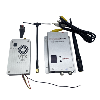 1.5G 5W FPV वायरलेस वीडियो ट्रांसमीटर और रिसीवर 20km लंबी दूरी VTX VRX RC रेसिंग