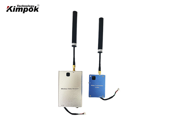 यूएवी वीडियो ट्रांसमीटर रिसीवर किट 3.3Ghz 8CHs VTX VRX लंबी दूरी के FPV रेसिंग के लिए