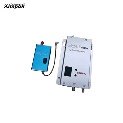 1.5Ghz 5W मिनी लंबी दूरी fpv vtx वीडियो ट्रांसमीटर और रिसीवर 5W ड्रोन के लिए वायरलेस एवी ट्रांसमीटर
