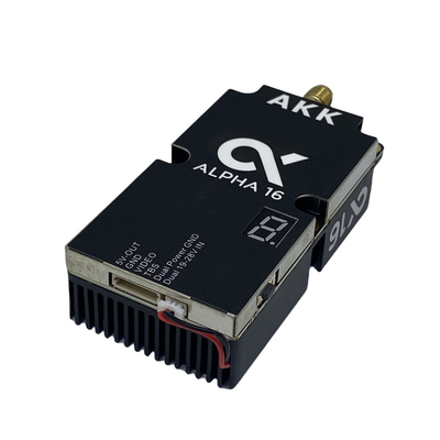 AKK Alpha16 वायरलेस वीडियो ट्रांसमीटर 5.8G 16W FPV VTX 96CH RC ड्रोन इमेज ट्रांसमिशन के लिए