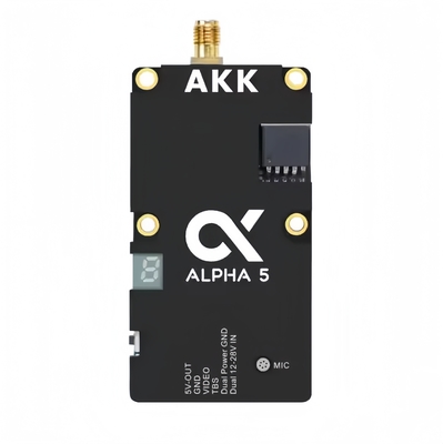 AKK Alpha5 VTX 5.8G 80CH 1w/2w/3w/4w पावर स्विच करने योग्य स्मार्ट ऑडियो अल्ट्रा लंबी दूरी ट्रांसमिशन