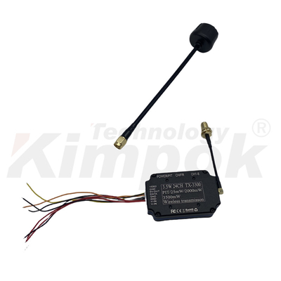 3.3G 3.5W FPV यूएवी वीडियो ट्रांसमीटर 3.3Ghz VTX IRC 24CH 25mW/2000mW/3500mW FPV VTX मॉड्यूल के साथ