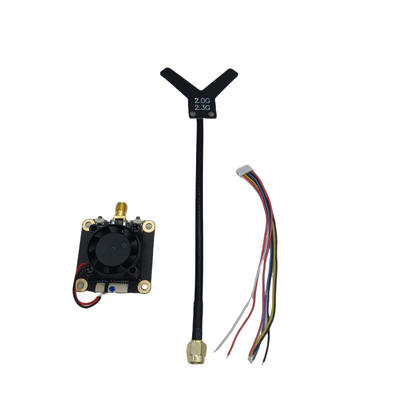 2.2G 1.6W ड्रोन एनालॉग वीडियो ट्रांसमीटर 2.2Ghz FPV VTX लंबी दूरी का वीडियो ट्रांसमिशन