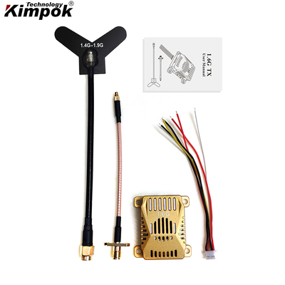 1.6G 3W एनालॉग यूएवी वीडियो ट्रांसमीटर 16CH 1.6GHz FPV VTX ड्रोन के लिए वीडियो ऑडियो ट्रांसमिशन