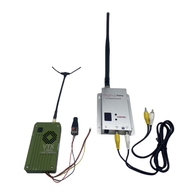 1.2Ghz 8W ड्रोन वीडियो ट्रांसमीटर रिसीवर 1.2G FPV VTX VRX लंबी दूरी के संचरण