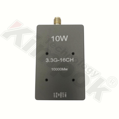 3.3G 10W ड्रोन वीडियो ट्रांसमीटर 3.3GHz FPV वायरलेस VTX लंबी दूरी के वीडियो प्रेषक के लिए