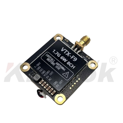 1.7G VTX 1.9G VTX 6W वायरलेस वीडियो ट्रांसमीटर 20 किमी लंबी दूरी की छवि संचरण