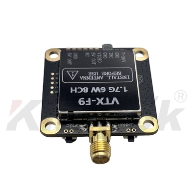 1.7G VTX 1.9G VTX 6W वायरलेस वीडियो ट्रांसमीटर 20 किमी लंबी दूरी की छवि संचरण