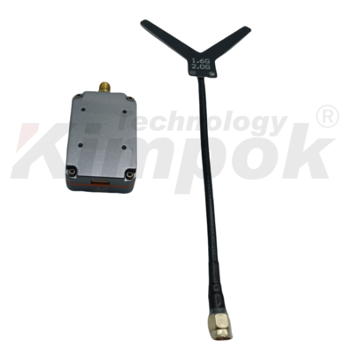 1.7GHz VTX वायरलेस UAV वीडियो ट्रांसमीटर सपोर्ट IRC ट्रम्प वीडियो लिंक 4W RF पावर VTX