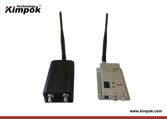 900Mhz / 1.2Ghz 2000mW वायरलेस FPV ड्रोन वीडियो ट्रांसमीटर रिसीवर DC 12V 8 चैनलों के साथ