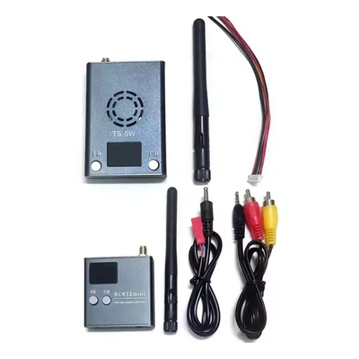 5.8GHz 5W ड्रोन वीडियो ट्रांसमीटर और रिसीवर 5.8G VTX VRX अल्ट्रा RC FPV वीडियो ट्रांसमिशन