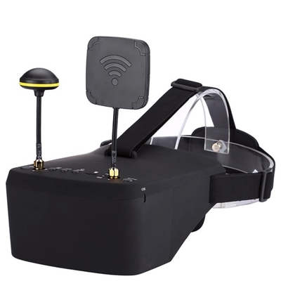5.8G 40CH FPV चश्मा 5 इंच प्लास्टिक DVR वीडियो चश्मा पेशेवर ड्रोन एक्सेसरीज़